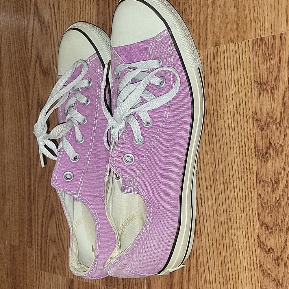 Purple All Star Converse Sneakers - Picture 6 of 9